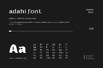 Adahi Personal Use font