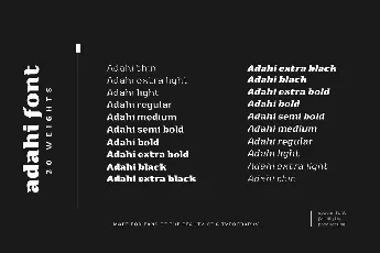 Adahi Personal Use font