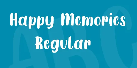 Happy Memories font