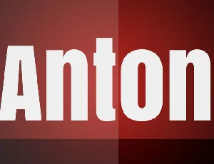 Anton font