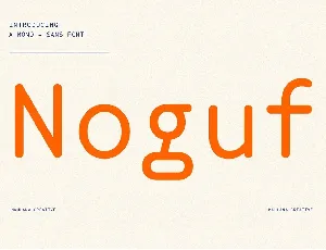 Noguf font