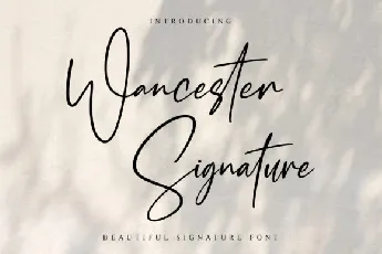 Wancester Signature font