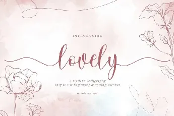 Lovely Calligraphy font