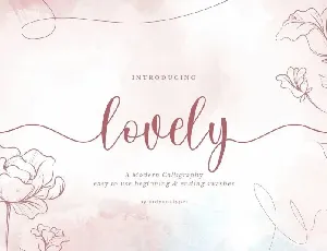 Lovely Calligraphy font