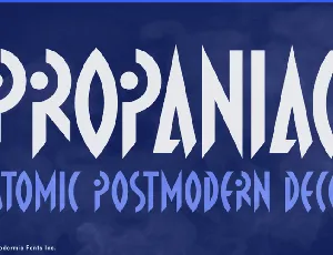 Propaniac Typeface font