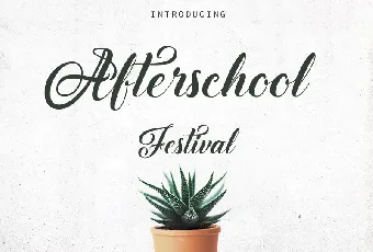 Afterschool Festival font