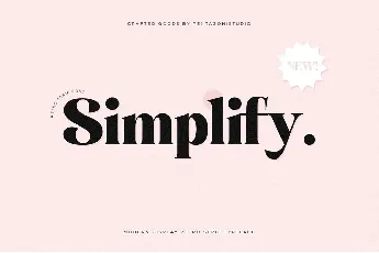 Simplify font