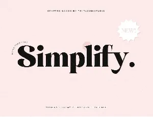 Simplify font