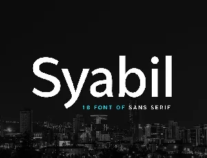 Syabil font