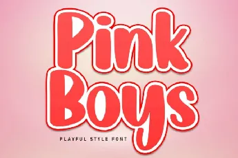 Pink Boys Display font