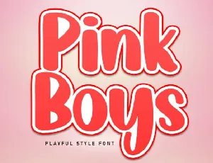 Pink Boys Display font