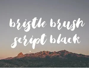 Bristle Brush Free font