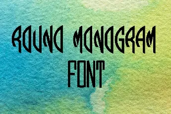 Round Monogram font