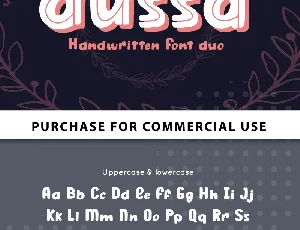 Dussa font