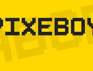 Pixeboy font