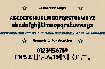 ROUGH BADGE font