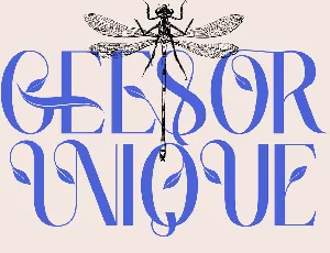 GEESOR UNIQUE DEMO font