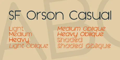 SF Orson Casual font