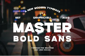 Master Bold Sans font