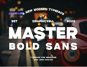 Master Bold Sans font