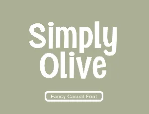 Simply Olive font
