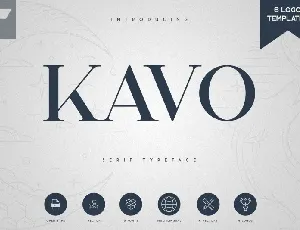 Kavo Modern Serif Typeface font