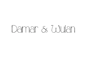 DamarDanWulanDemo font