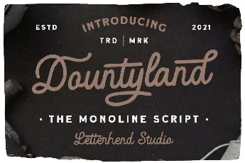 Dountyland font