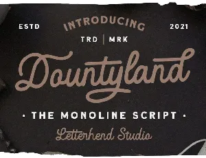 Dountyland font