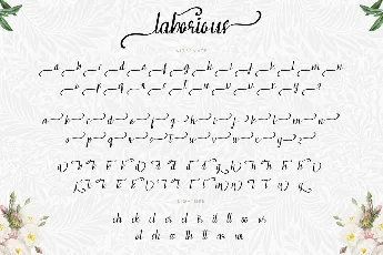 Laborious Demo font