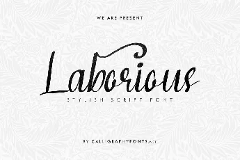 Laborious Demo font