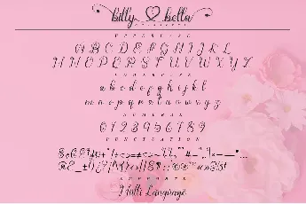 Billy Bella font