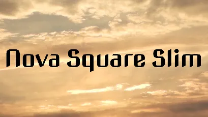 Nova Square Slim font