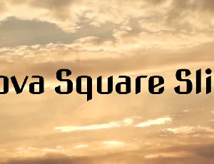 Nova Square Slim font