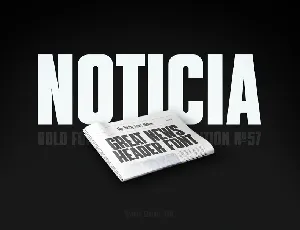 Noticia font