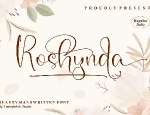 Roshynda font