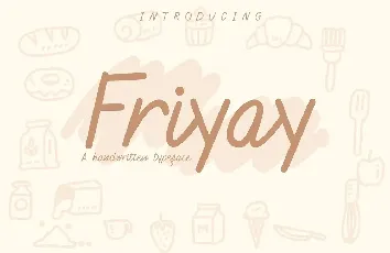 Friyay Handwritten font