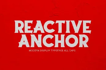 Reactive Anchor Display font