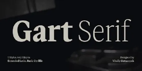 Gart Serif Family font