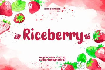 Riceberry font