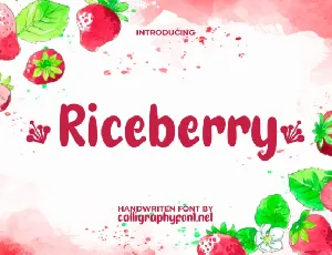 Riceberry font