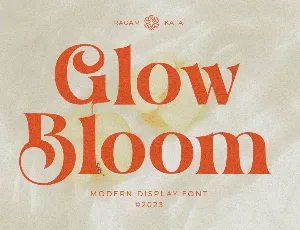 Glow Bloom DEMO font