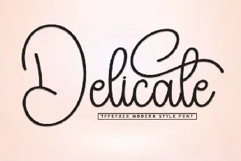 Delicate Script font