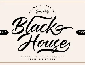 Black House font