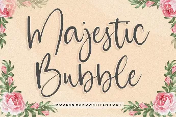 Majestic Bubble font