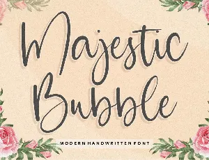 Majestic Bubble font