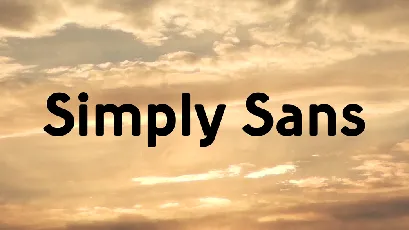 Simply Sans font