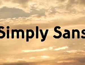 Simply Sans font