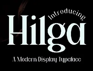 Hilga font