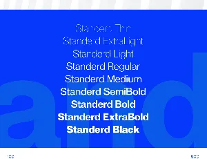 Standerd Free font